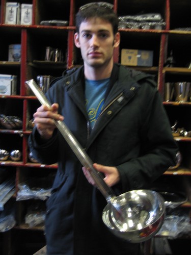 at E. Dehillerin with a ladle as big as me.
