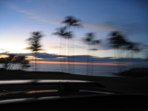 blurry hawaii